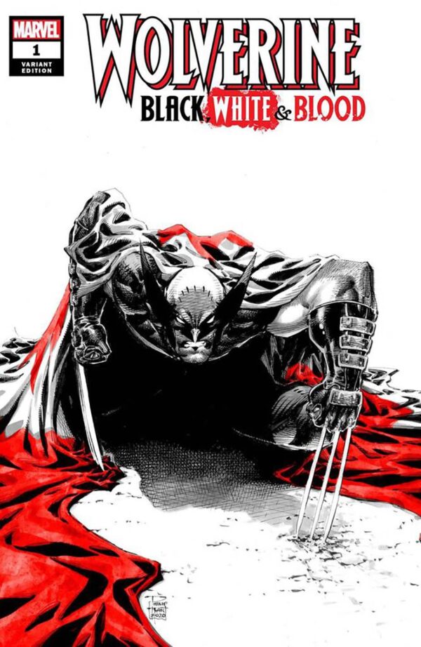 DF WOLVERINE BLACK WHITE BLOOD #1 TAN COMICXPOSURE EXC