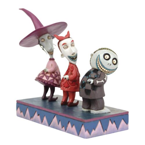 DISNEY TRADITIONS NBX LOCK SHOCK AND BARREL 4IN STATUE