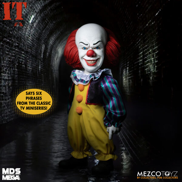 STL198889_5 MDS MEGA SCALE IT PENNYWISE 1990 FIG W/SOUND