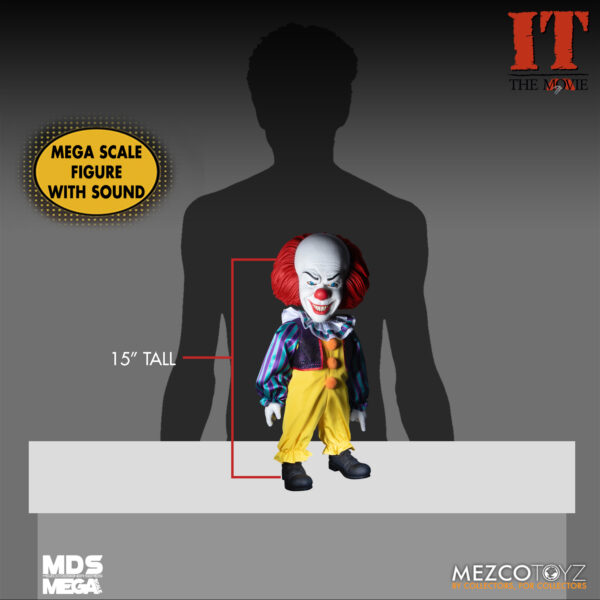 STL198889_7 MDS MEGA SCALE IT PENNYWISE 1990 FIG W/SOUND