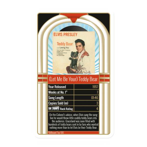 TOP TRUMPS ELVIS PRESLEY 30 GREATEST SINGLES GAME