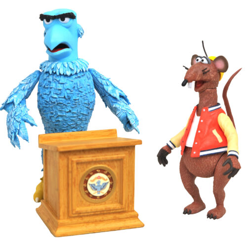 STL203092_4 MUPPETS SAM THE EAGLE & RIZZO THE RAT DLX FIG SET