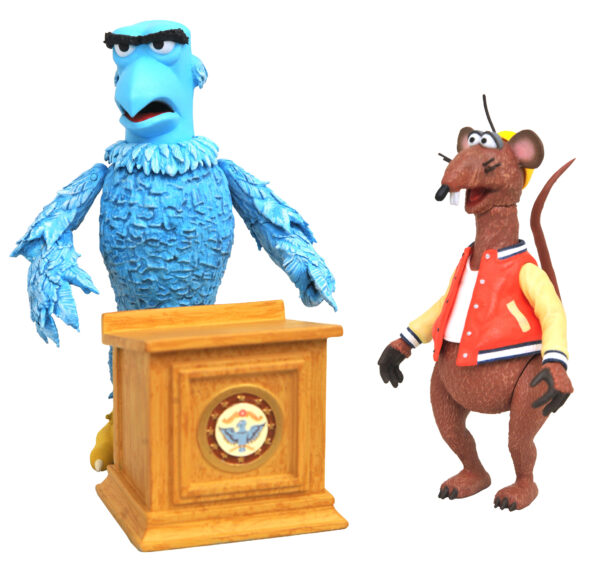 STL203092_4 MUPPETS SAM THE EAGLE & RIZZO THE RAT DLX FIG SET