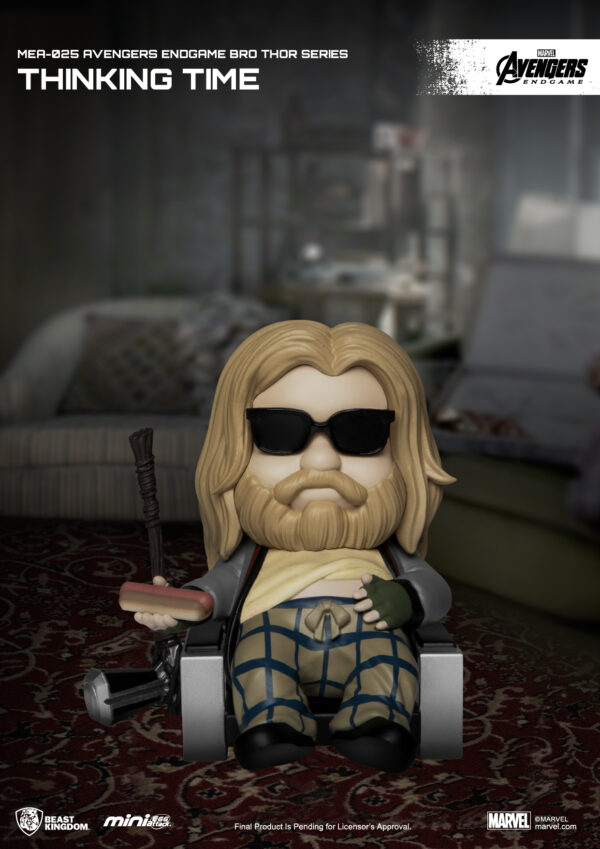 STL206427_1 AVENGERS ENDGAME BRO THOR SER MEA-025 THINKING TIME FIG