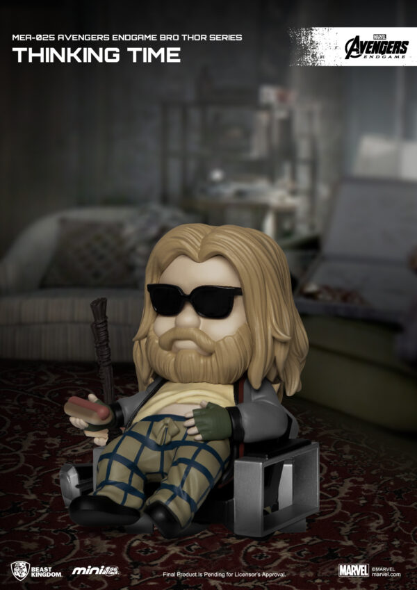STL206427_2 AVENGERS ENDGAME BRO THOR SER MEA-025 THINKING TIME FIG