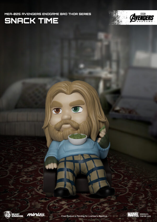 STL206429_1 AVENGERS ENDGAME BRO THOR SER MEA-025 SNACK TIME FIG