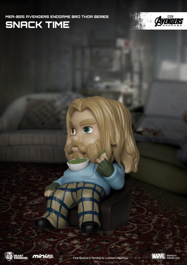 STL206429_2 AVENGERS ENDGAME BRO THOR SER MEA-025 SNACK TIME FIG