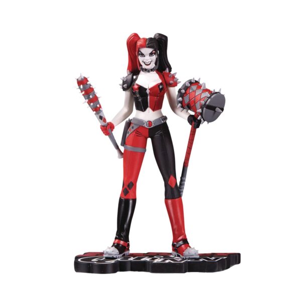 STL208186 HARLEY QUINN RED WHITE & BLACK BY AMANDA CONNER STATUE