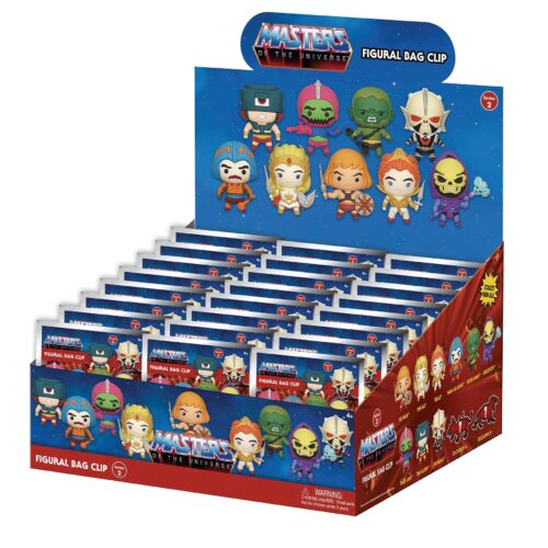 STL208861 MASTERS OF THE UNIVERSE S2 24PC 3D FOAM BAG CLIP