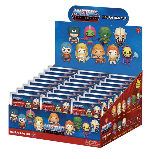 MASTERS OF THE UNIVERSE S2 24PC 3D FOAM BAG CLIP