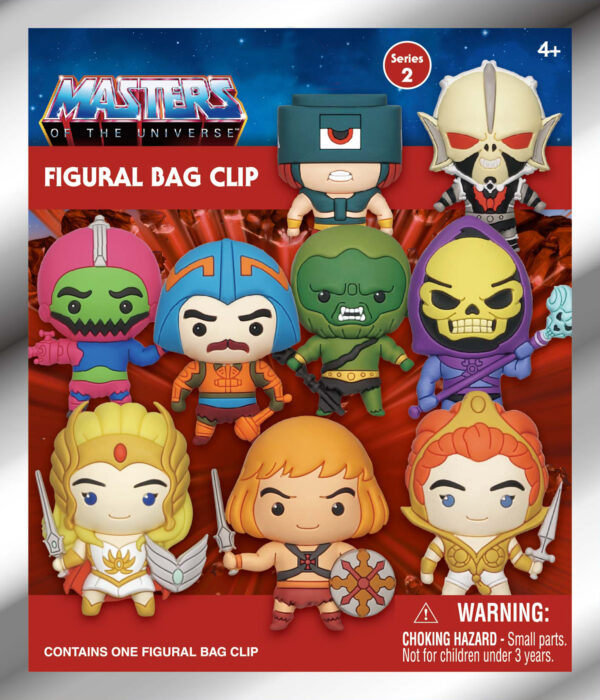 MASTERS OF THE UNIVERSE S2 24PC 3D FOAM BAG CLIP