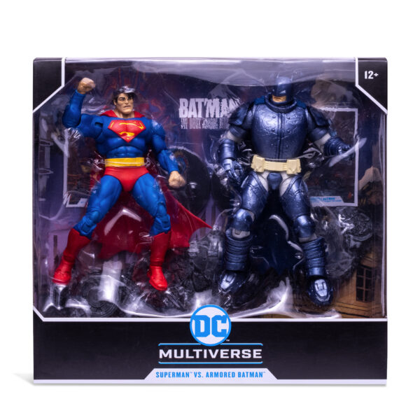 STL208989_4 DC COLLECTOR DKR SUPERMAN V BATMAN 7IN SCALE AF 2PK