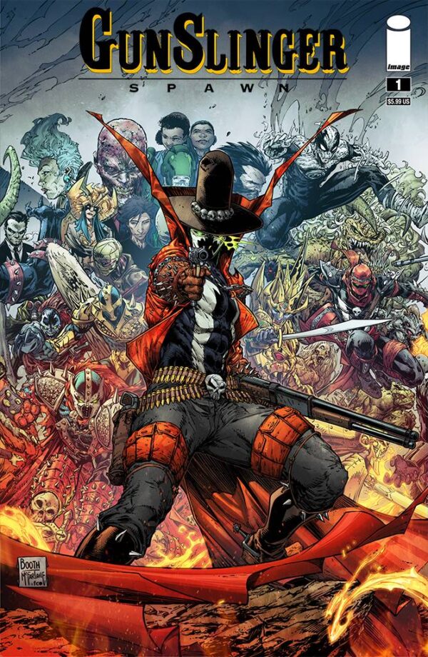 STL210414 GUNSLINGER SPAWN #1 CVR G BOOTH CONNECTING