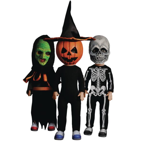 STL214328 LIVING DEAD DOLLS HALLOWEEN 3 TRICK-OR-TREATERS BOXED SET
