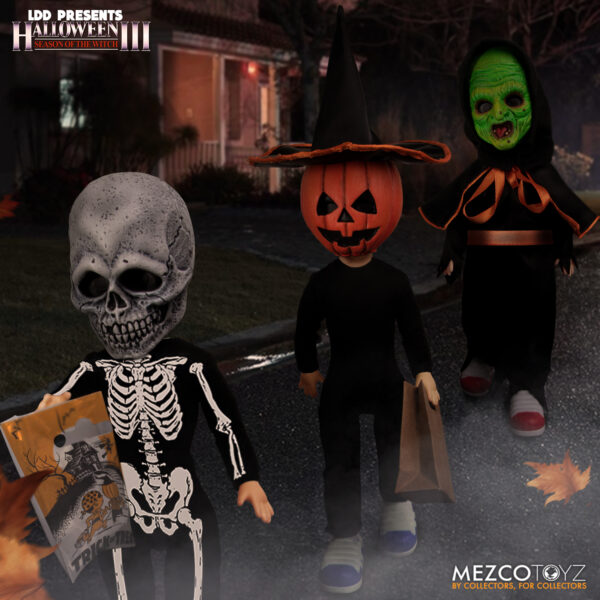 STL214328_5 LIVING DEAD DOLLS HALLOWEEN 3 TRICK-OR-TREATERS BOXED SET