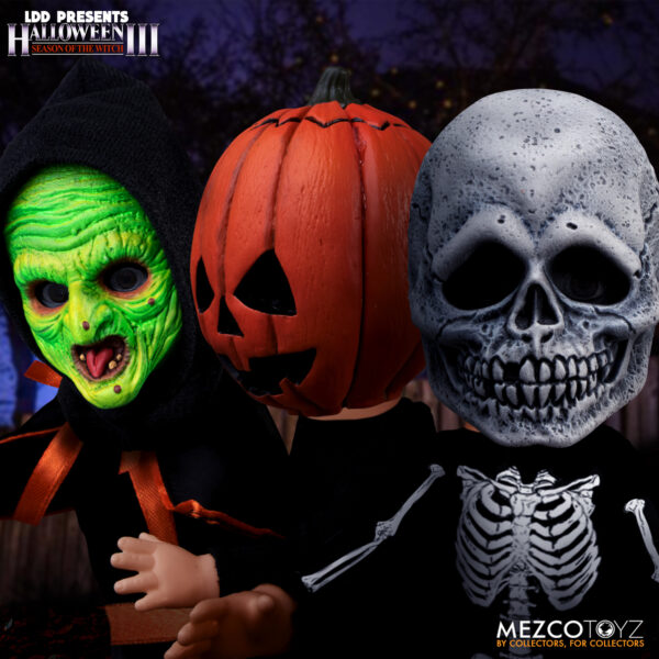STL214328_7 LIVING DEAD DOLLS HALLOWEEN 3 TRICK-OR-TREATERS BOXED SET