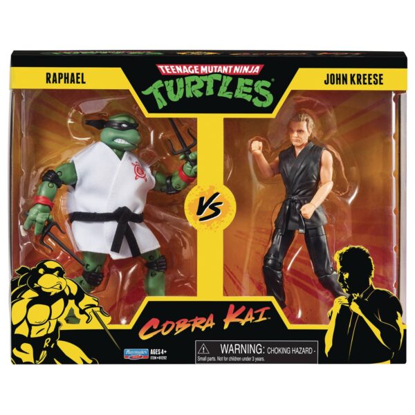 STL214429 TMNT X COBRA KAI RAPHAEL VS JOHN KREESE AF 2PK