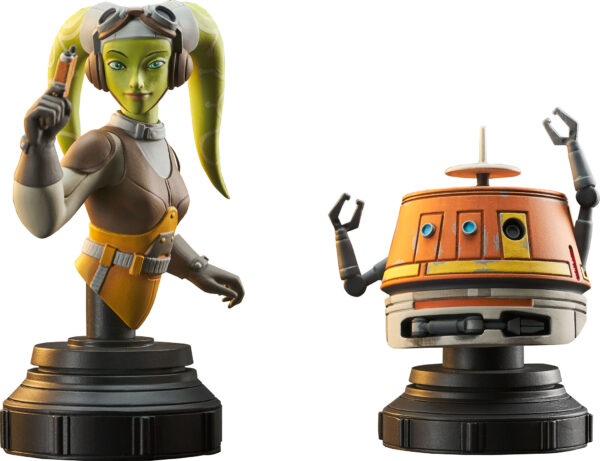 STAR WARS REBELS HERA AND CHOPPER BUST