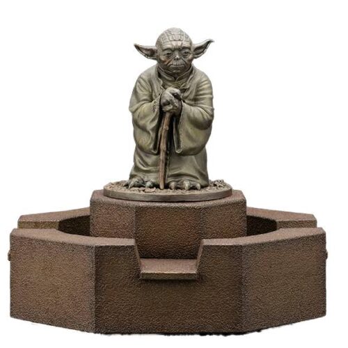 STL219538 STAR WARS EMPIRE STRIKES BACK YODA FOUNTAIN COLD CAST STATUE