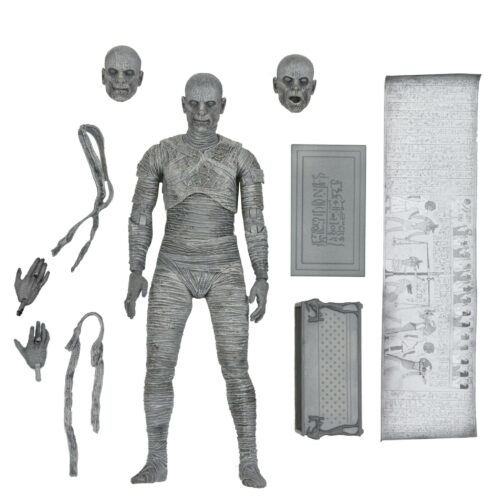 STL220115-scaled UNIVERSAL MONSTERS MUMMY 7IN ULTIMATE AF BLACK & WHITE VER