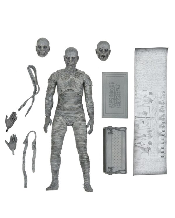 STL220115-scaled UNIVERSAL MONSTERS MUMMY 7IN ULTIMATE AF BLACK & WHITE VER