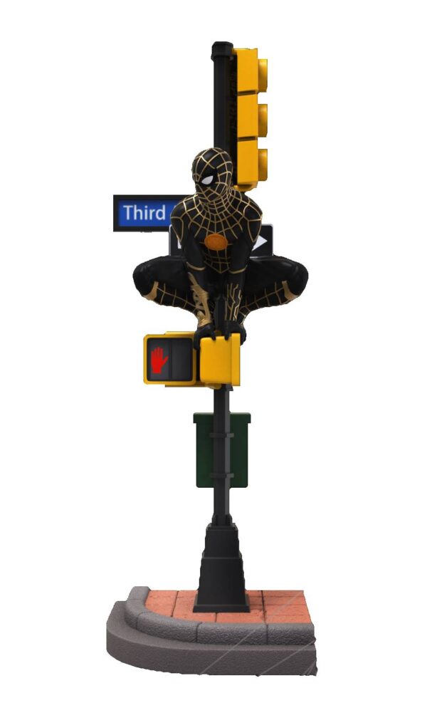 STL220174 SPIDER-MAN NO WAY HOME DS-102 BLACK & GOLD SUIT 6IN STATUE