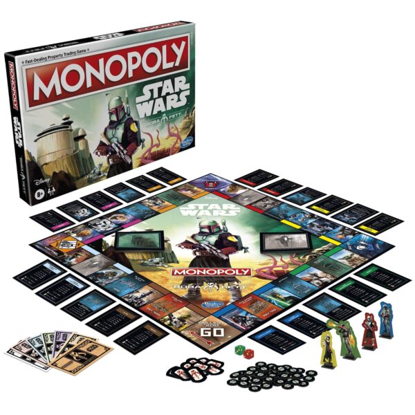 STL220498 MONOPOLY STAR WARS BOBA FETT ED GAME