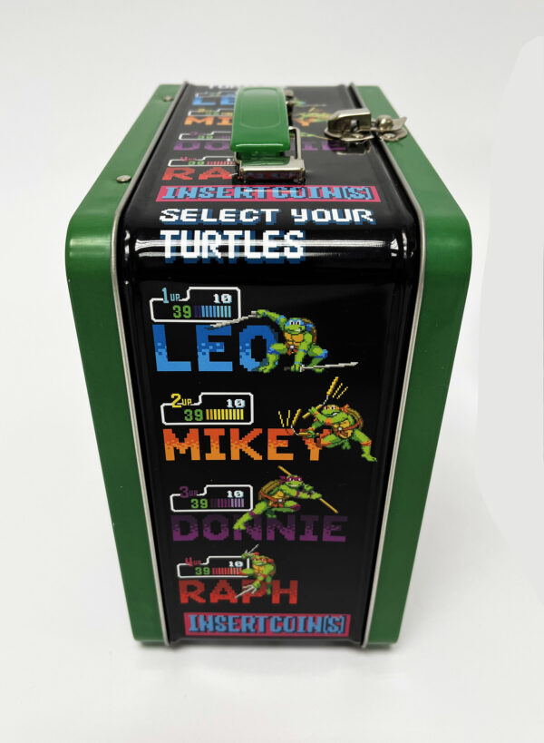 STL222298_1 TIN TITANS TMNT ARCADE PX LUNCHBOX & BEV CONTAINER