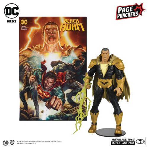 STL225566 DC DIRECT BLACK ADAM WV1 BLACK ADAM 7IN AF W/COMIC