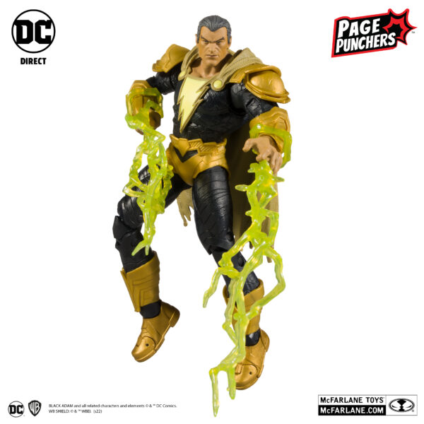 STL225566_1 DC DIRECT BLACK ADAM WV1 BLACK ADAM 7IN AF W/COMIC