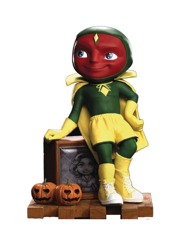 STL225761 MINICO WANDAVISION VISION HALLOWEEN VER PVC STATUE