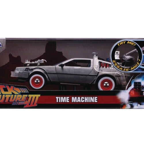 BTTF PART III TIME MACHINE W/ LIGHT 1/24 VEHICLE