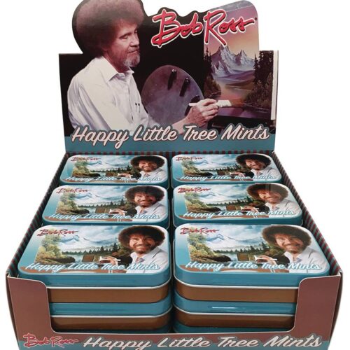 STL229819-1 BOB ROSS HAPPY LITTLE TREE MINTS 18CT DISPLAY