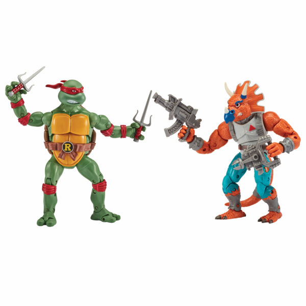 STL230567_3 TMNT CLASSIC RALPH VS TRICERATON 2PK AF