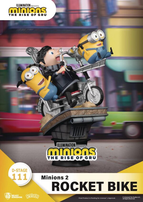STL231011 MINIONS 2 DS-111 ROCKET BIKE D-STAGE SER 6IN STATUE
