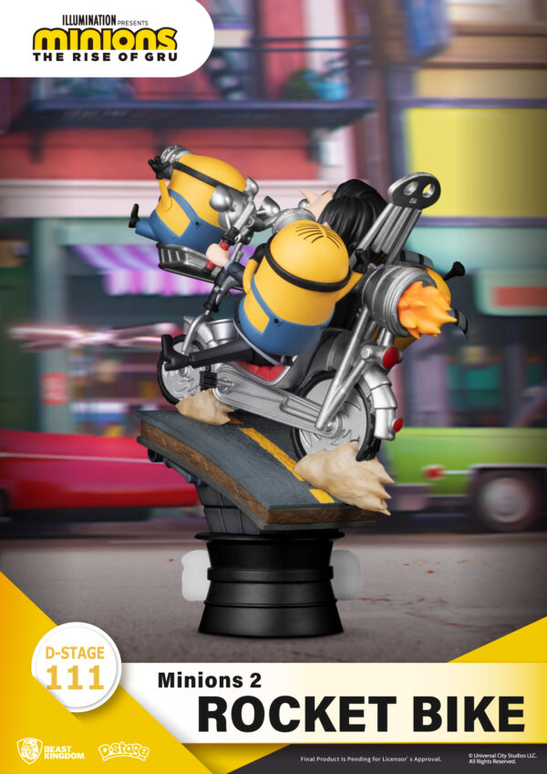 STL231011_1 MINIONS 2 DS-111 ROCKET BIKE D-STAGE SER 6IN STATUE
