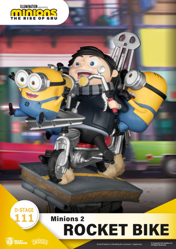 STL231011_3 MINIONS 2 DS-111 ROCKET BIKE D-STAGE SER 6IN STATUE