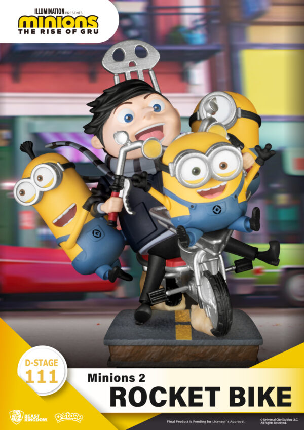 STL231011_4 MINIONS 2 DS-111 ROCKET BIKE D-STAGE SER 6IN STATUE