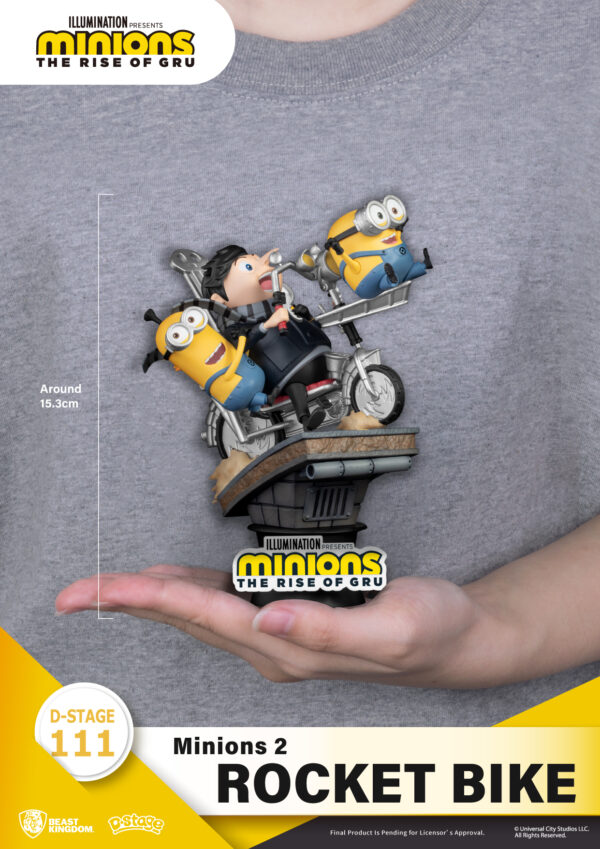 STL231011_6 MINIONS 2 DS-111 ROCKET BIKE D-STAGE SER 6IN STATUE