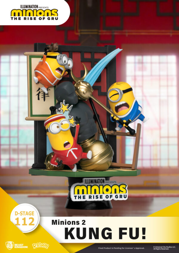 STL231013_1 MINIONS 2 DS-112 KUNG FU D-STAGE SER 6IN STATUE