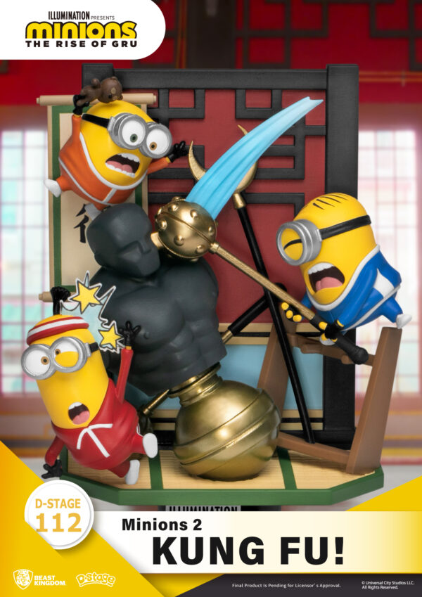 STL231013_3 MINIONS 2 DS-112 KUNG FU D-STAGE SER 6IN STATUE