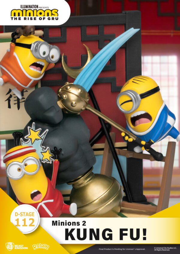 STL231013_4 MINIONS 2 DS-112 KUNG FU D-STAGE SER 6IN STATUE
