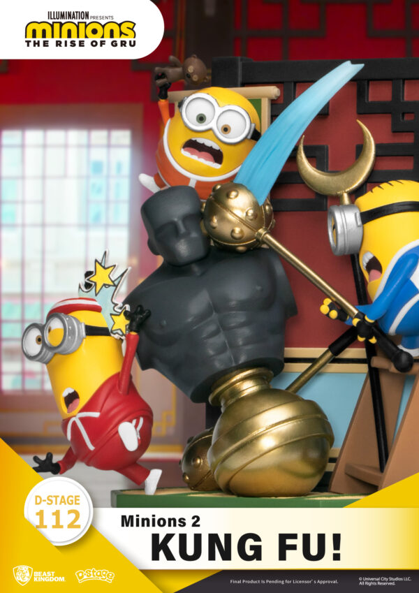 STL231013_5 MINIONS 2 DS-112 KUNG FU D-STAGE SER 6IN STATUE
