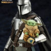 MANDALORIAN & GROGU W/ BESKAR STAFF ARTFX PVC STATUE
