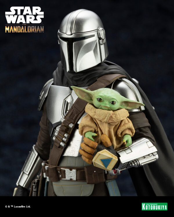 MANDALORIAN & GROGU W/ BESKAR STAFF ARTFX PVC STATUE – Smallville