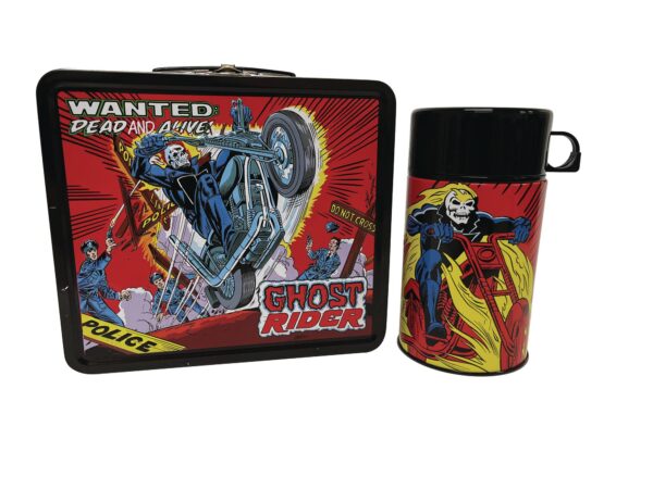 STL232116 TIN TITANS MARVEL GHOST RIDER PX LUNCHBOX & BEV CONTAINER