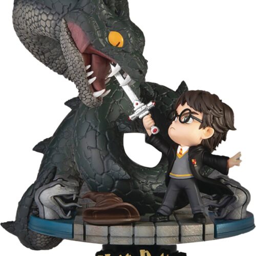 STL236566 HARRY POTTER DS-123 HARRY VS BASILISK DIORAMA STAGE 6IN STATUE