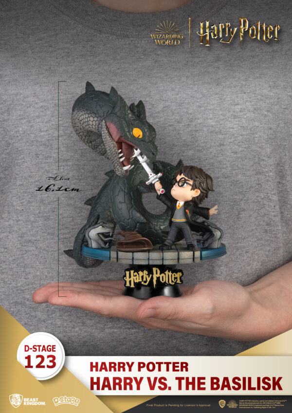 STL236566_6 HARRY POTTER DS-123 HARRY VS BASILISK DIORAMA STAGE 6IN STATUE