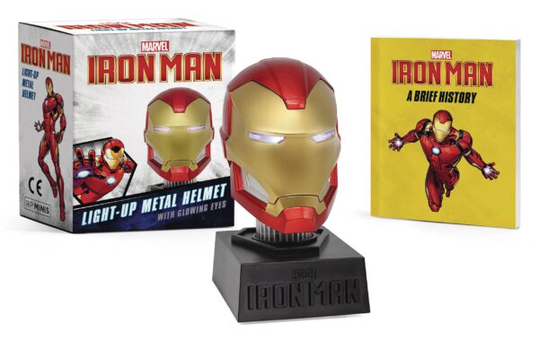 STL237247 MARVEL IRON MAN LIGHT UP METAL HELMET WITH GLOWING EYES