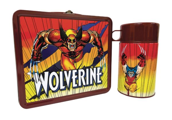 TIN TITANS MARVEL WOLVERINE PX LUNCHBOX & BEV CONTAINER...